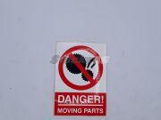 MD032 - Decal "Danger Moving Parts"